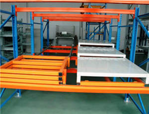 壓入式貨架(後推式貨架)